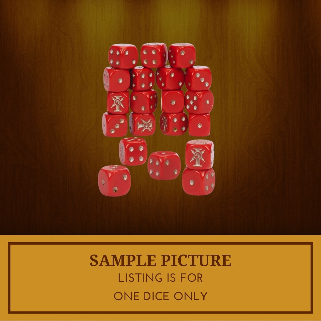 1x Adeptus Custodes Red Dice - Warhammer 40K