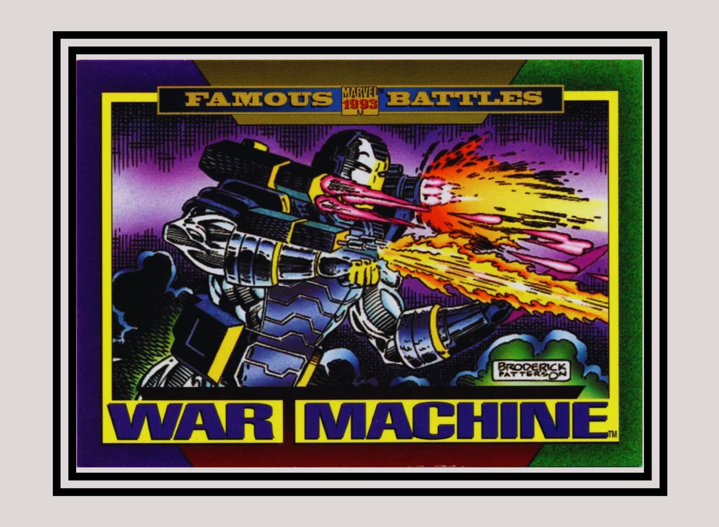 Marvel! 1x War Machine - Base (#151 - 1993 Skybox Marvel Universe Series 4)