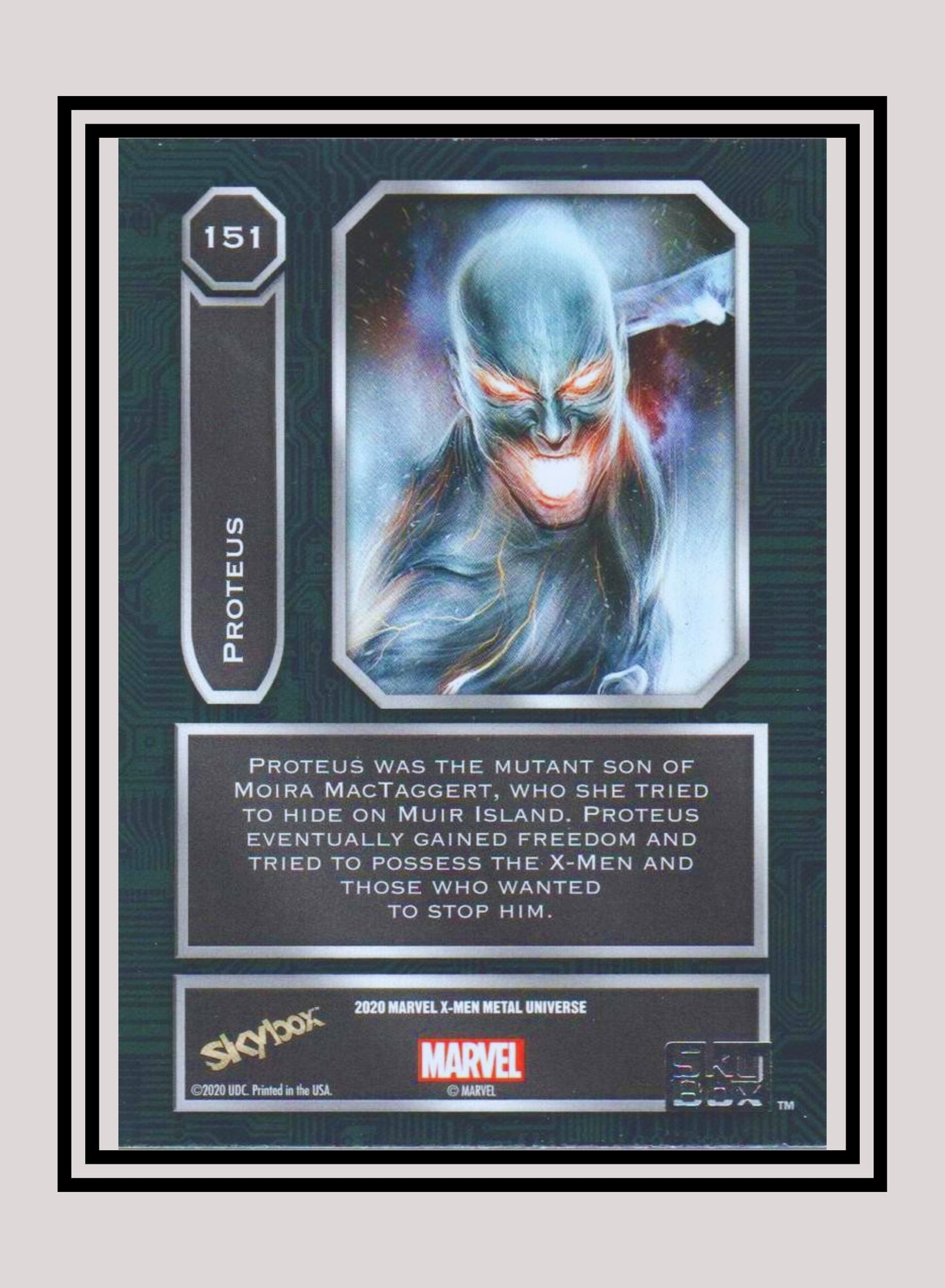 Marvel! 1x Proteus - Base High Series (#151 - 2021 Upper Deck X-Men Metal Universe)