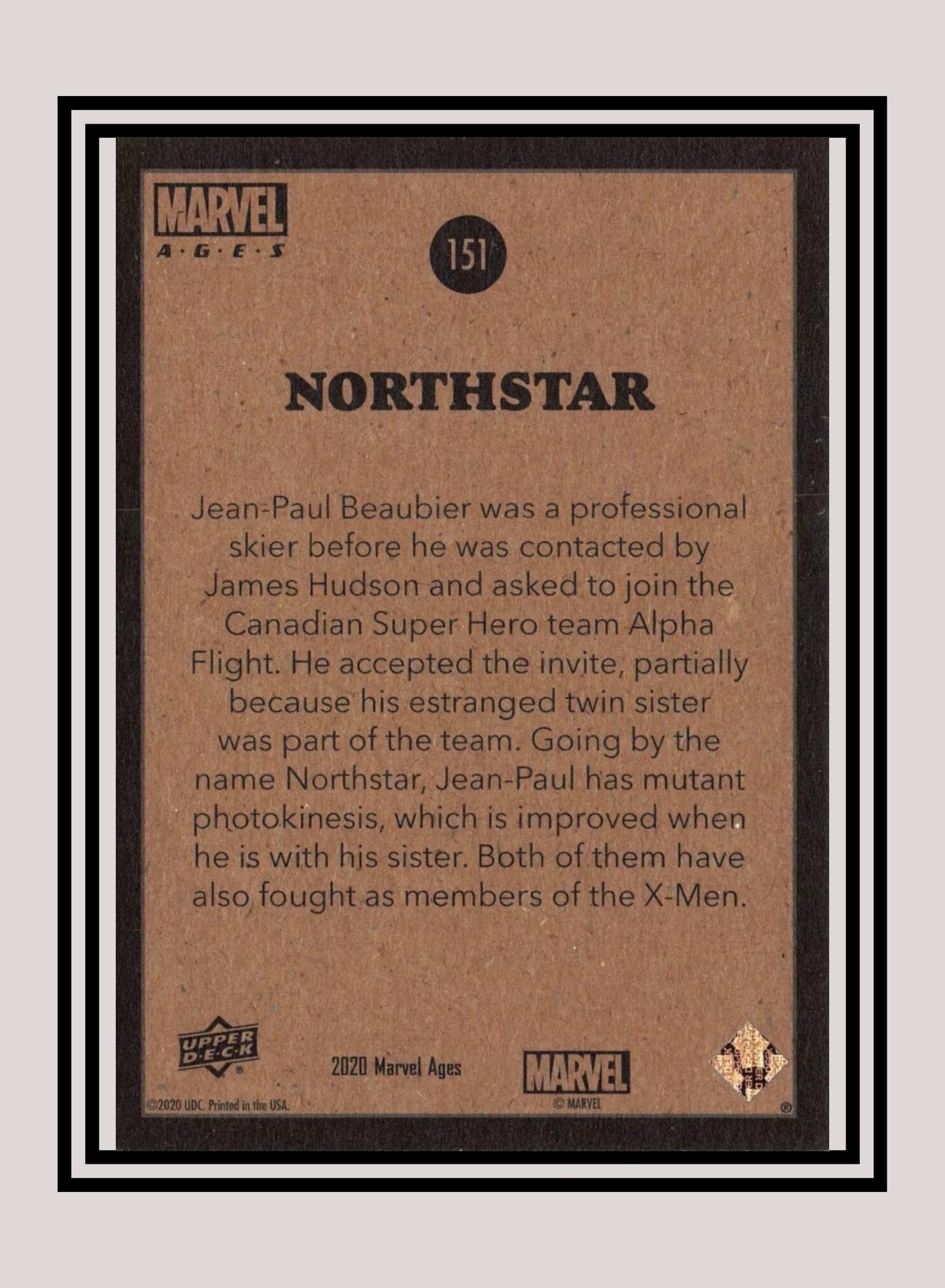 Marvel! 1x Northstar - Base (#151 - 2020 Upper Deck Marvel Ages)