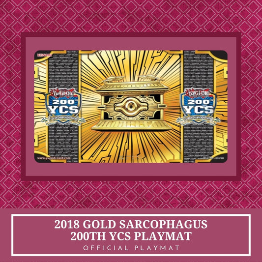 Yugioh! 1x 2018 Gold Sarcophagus 200TH YCS (Official Playmat)