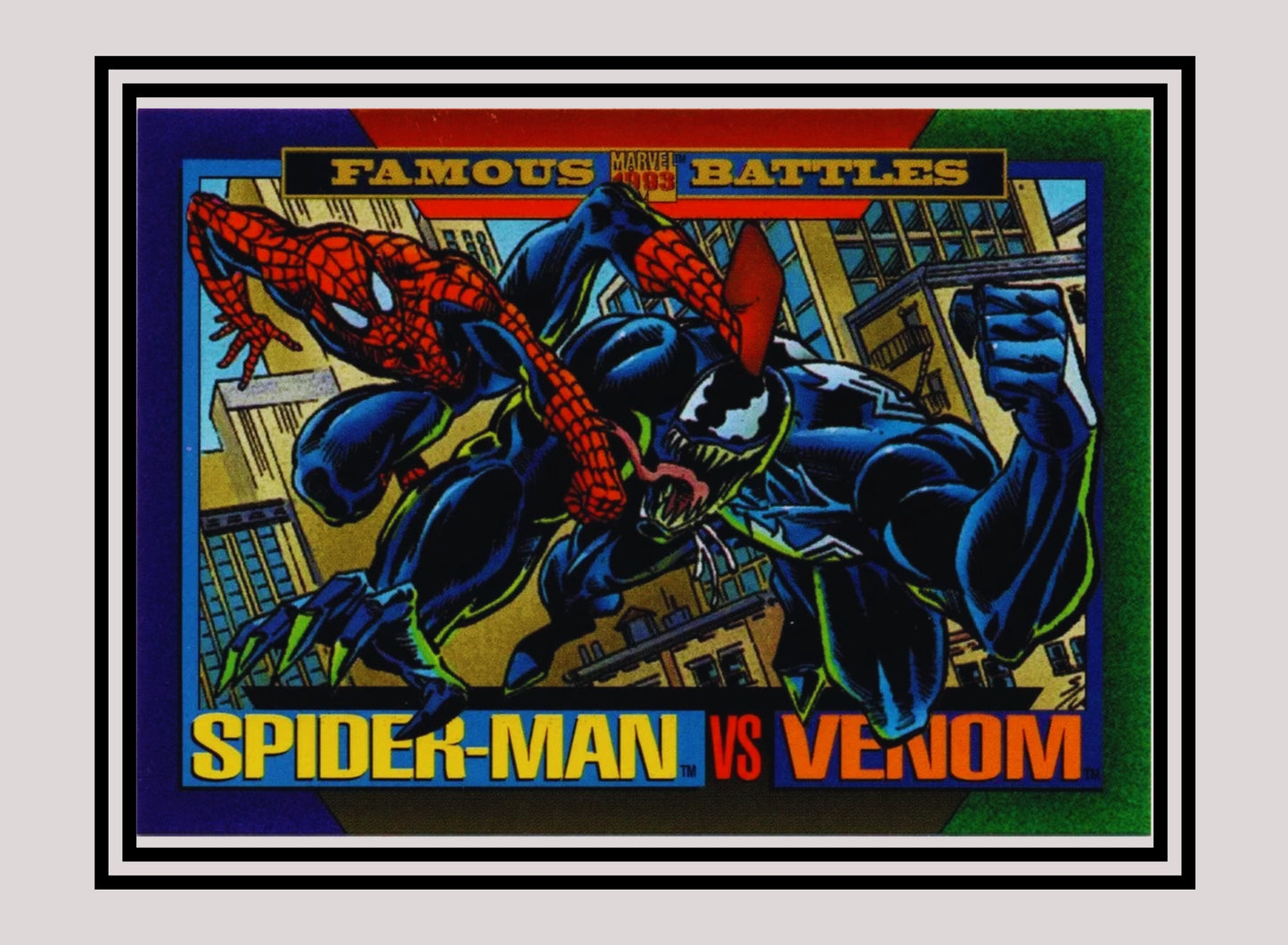 Marvel! 1x Spider-Man vs Venom - Base (#152 - 1993 Skybox Marvel Universe Series 4)