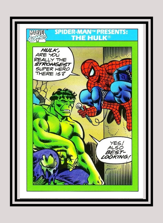 Marvel! 1x Spider-Man Presents: The Hulk - Base (#152 - 1990 Impel Marvel Universe Series I)