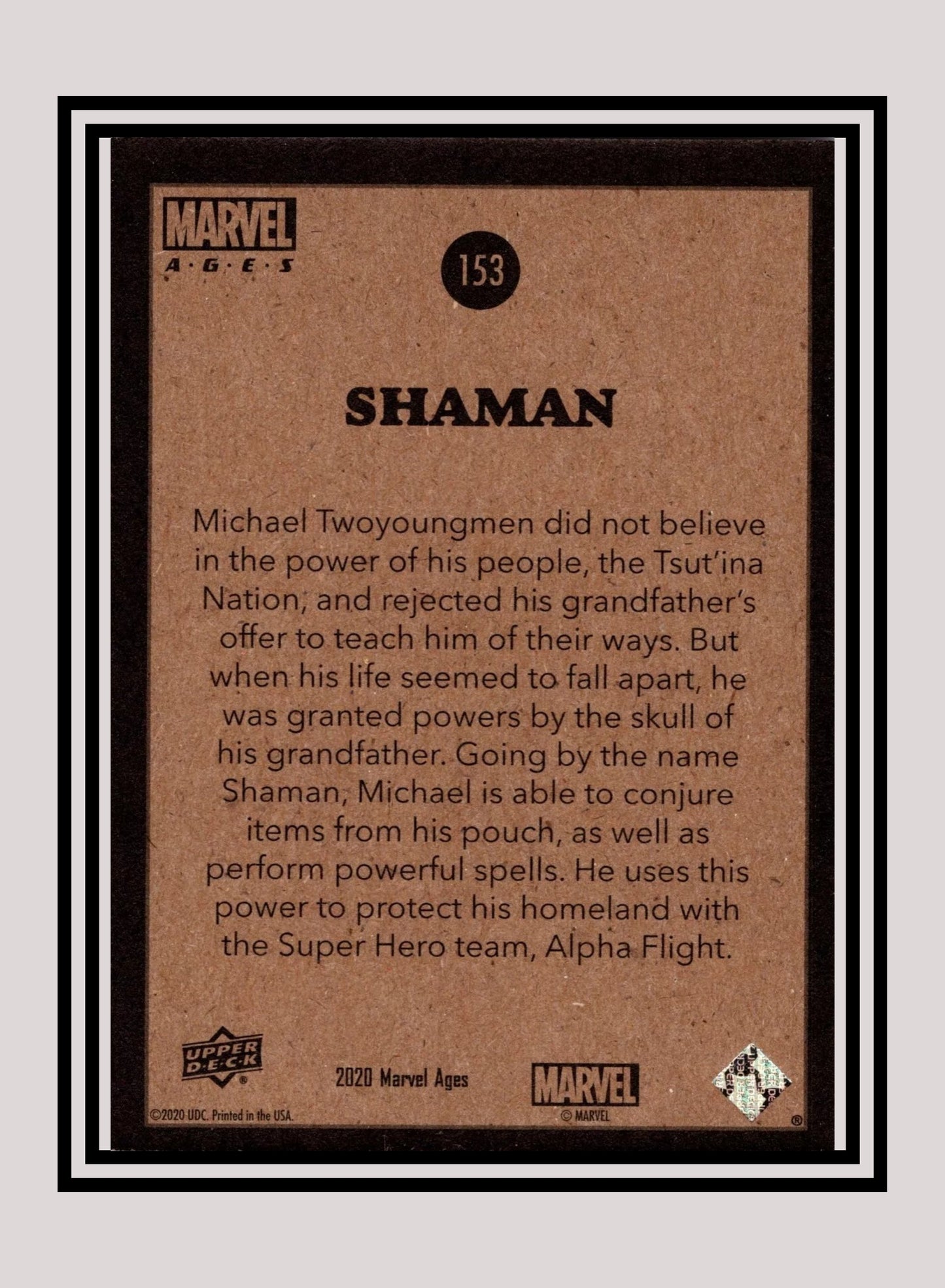 Marvel! 1x Shaman - Base (#153 - 2020 Upper Deck Marvel Ages)