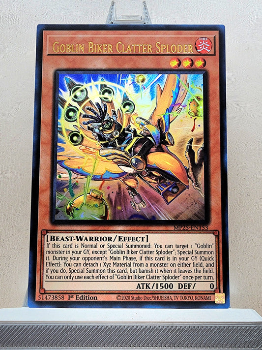 Yugioh! 1x Goblin Biker Clatter Sploder (MP25 - Ultra Rare) 1st Edition