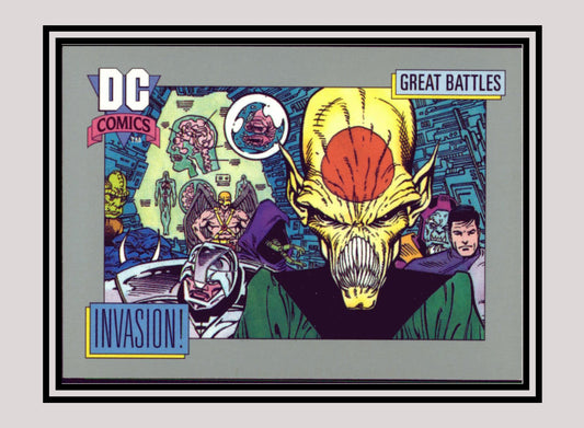 DC! 1x Invasion! (Card A) - Base (#154 - 1991 Impel DC Cosmic Cards)