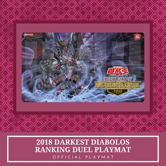 Yugioh! 1x 2018 Darkest Diabolos Ranking Duel OCG (Official Playmat)