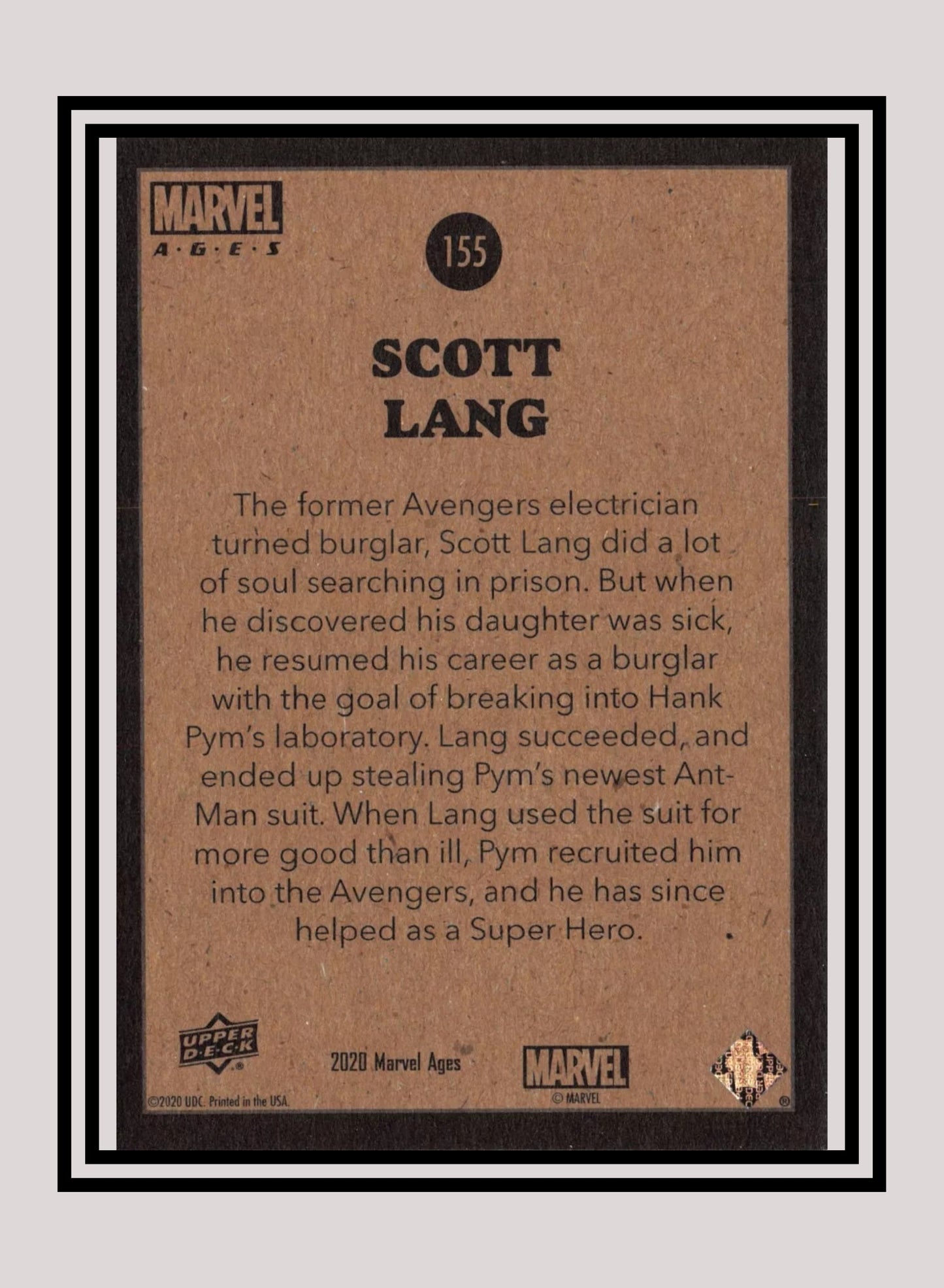Marvel! 1x Scott Lang - Base (#155 - 2020 Upper Deck Marvel Ages)