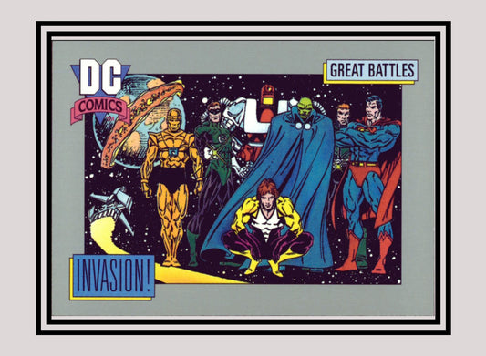 DC! 1x Invasion! (Card C) - Base (#156 - 1991 Impel DC Cosmic Cards)