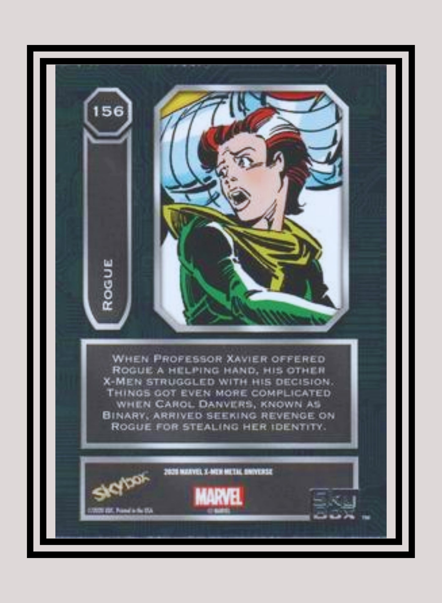 Marvel! 1x Rogue - Base High Series (#156 - 2021 Upper Deck X-Men Metal Universe)