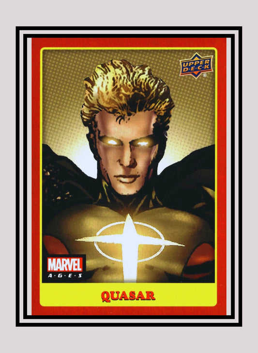 Marvel! 1x Quasar - Photo Variants (#158 - 2020 Upper Deck Marvel Ages)