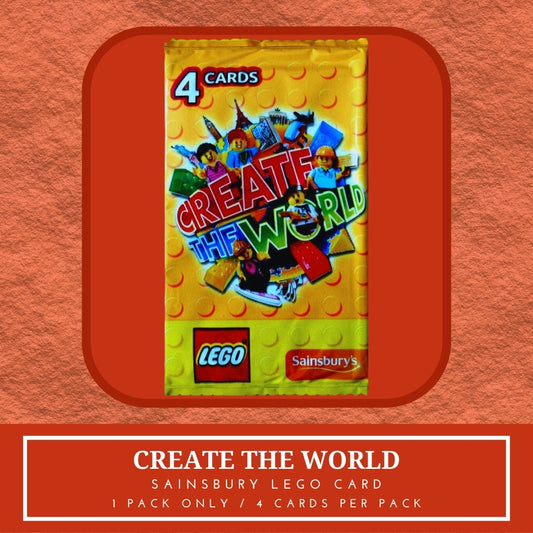 1x Create the World Sealed Pack - Sainsbury Lego Card