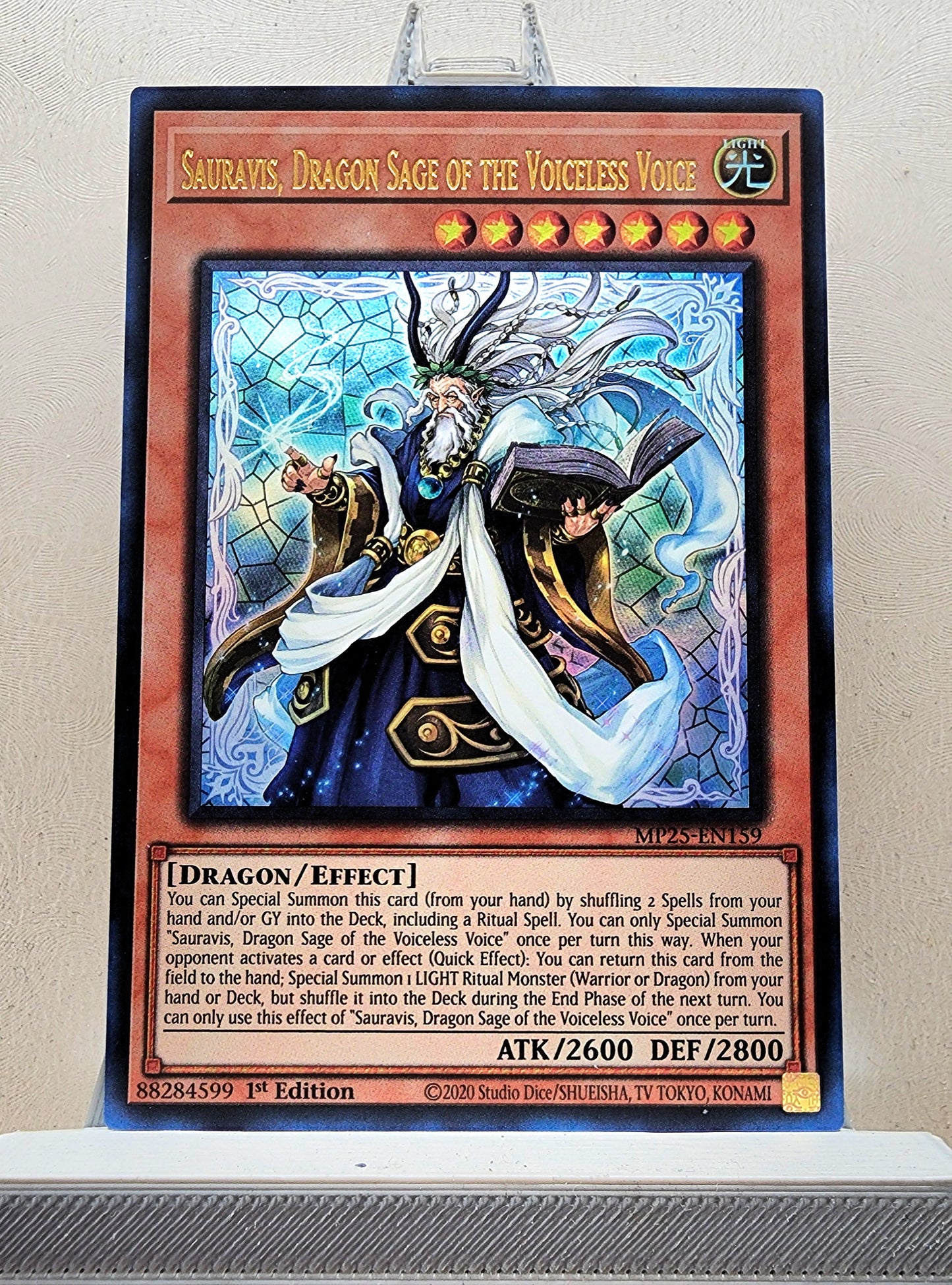 Yugioh! 1x Sauravis, Dragon Sage of the Voiceless Voice (MP25 - Ultra Rare) 1st Edition