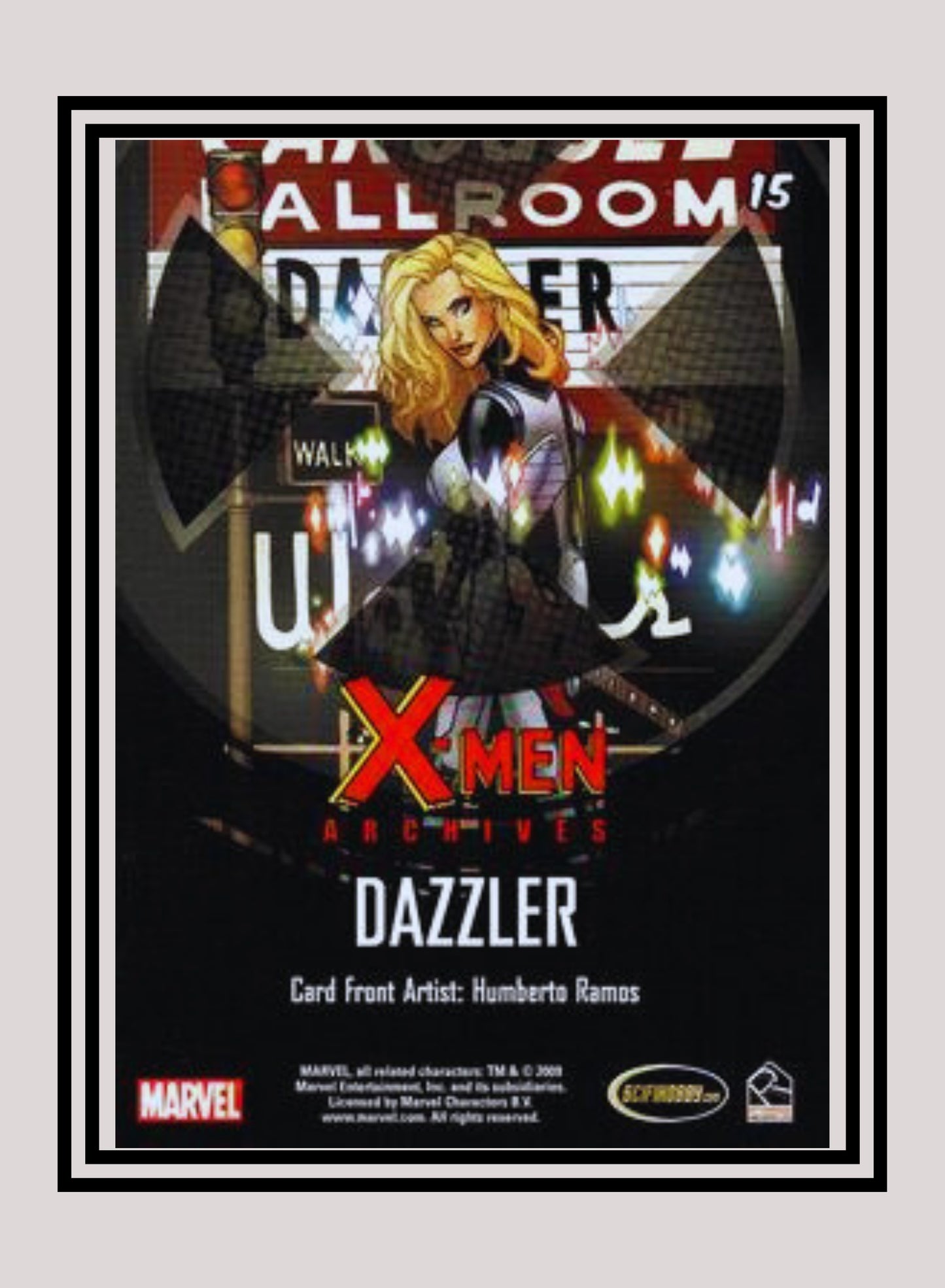 Marvel! 1x Dazzler - Base (#15 - 2009 Rittenhouse X-Men Archives)