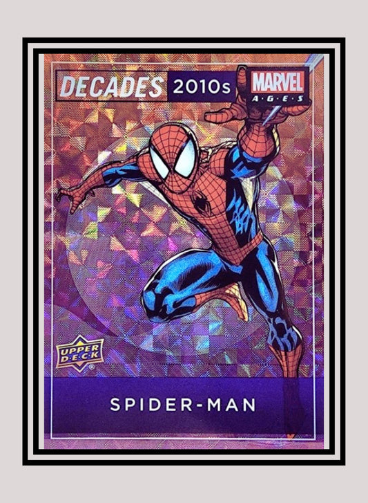 Marvel! 1x Spiderman - Prism Refractor Decades 2010 (D11-7 - 2020 Upper Deck Marvel Ages)