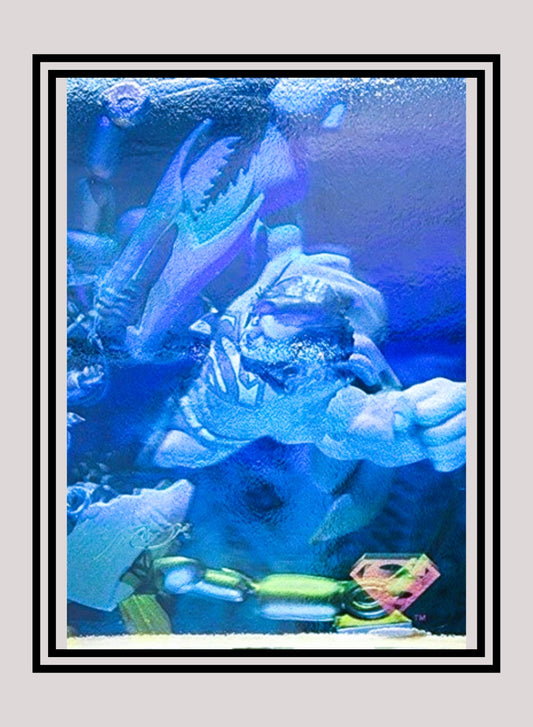 DC! 1x Overwhelmed! - Hologram (#15 - 1996 Fleer Superman Hologram Series)