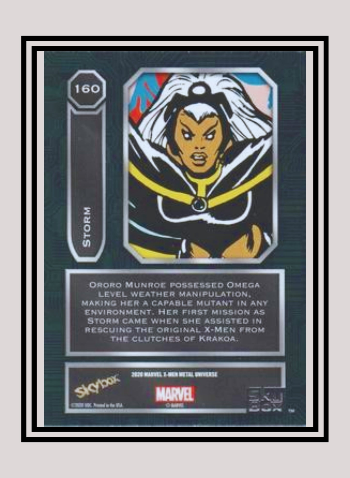 Marvel! 1x Storm - Base High Series (#160 - 2021 Upper Deck X-Men Metal Universe)