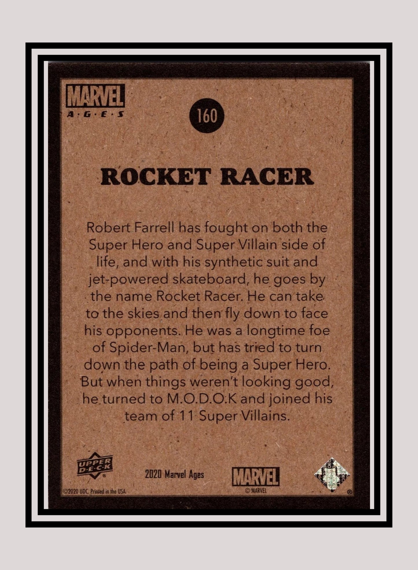 Marvel! 1x Rocket Racer - Base (#160 - 2020 Upper Deck Marvel Ages)