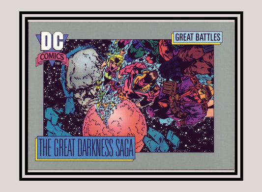 DC! 1x The Great Darkness Saga (Card B) - Base (#161 - 1991 Impel DC Cosmic Cards)