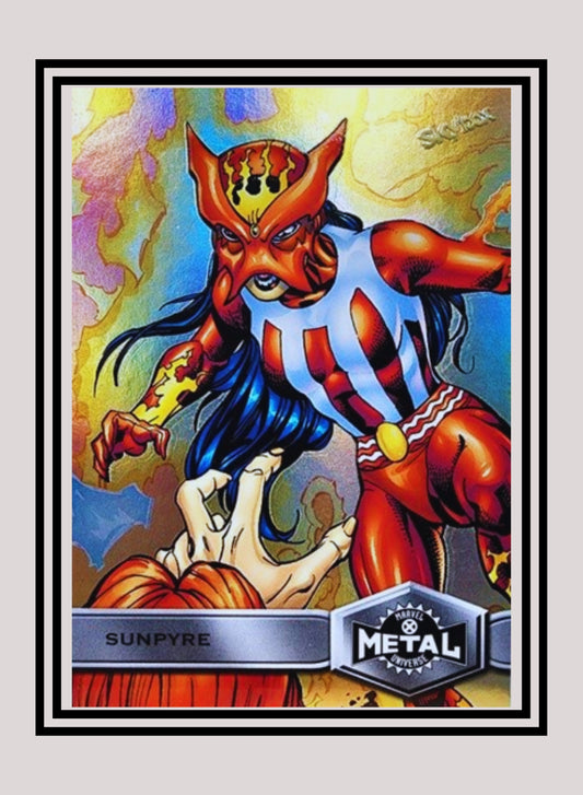 Marvel! 1x Sunpyre - Base High Series (#162 - 2021 Upper Deck X-Men Metal Universe)