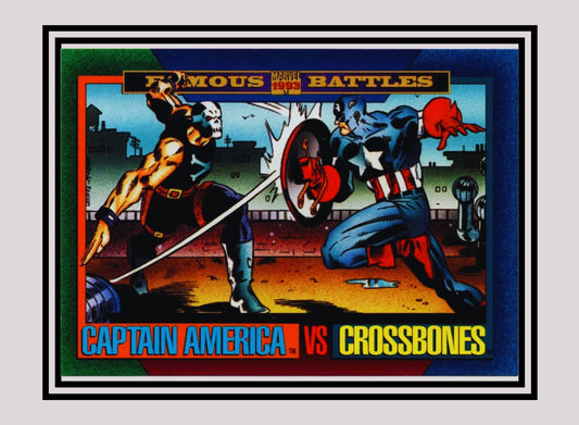 Marvel! 1x Captain America vs Crossbones - Base (#162 - 1993 Skybox Marvel Universe Series 4)