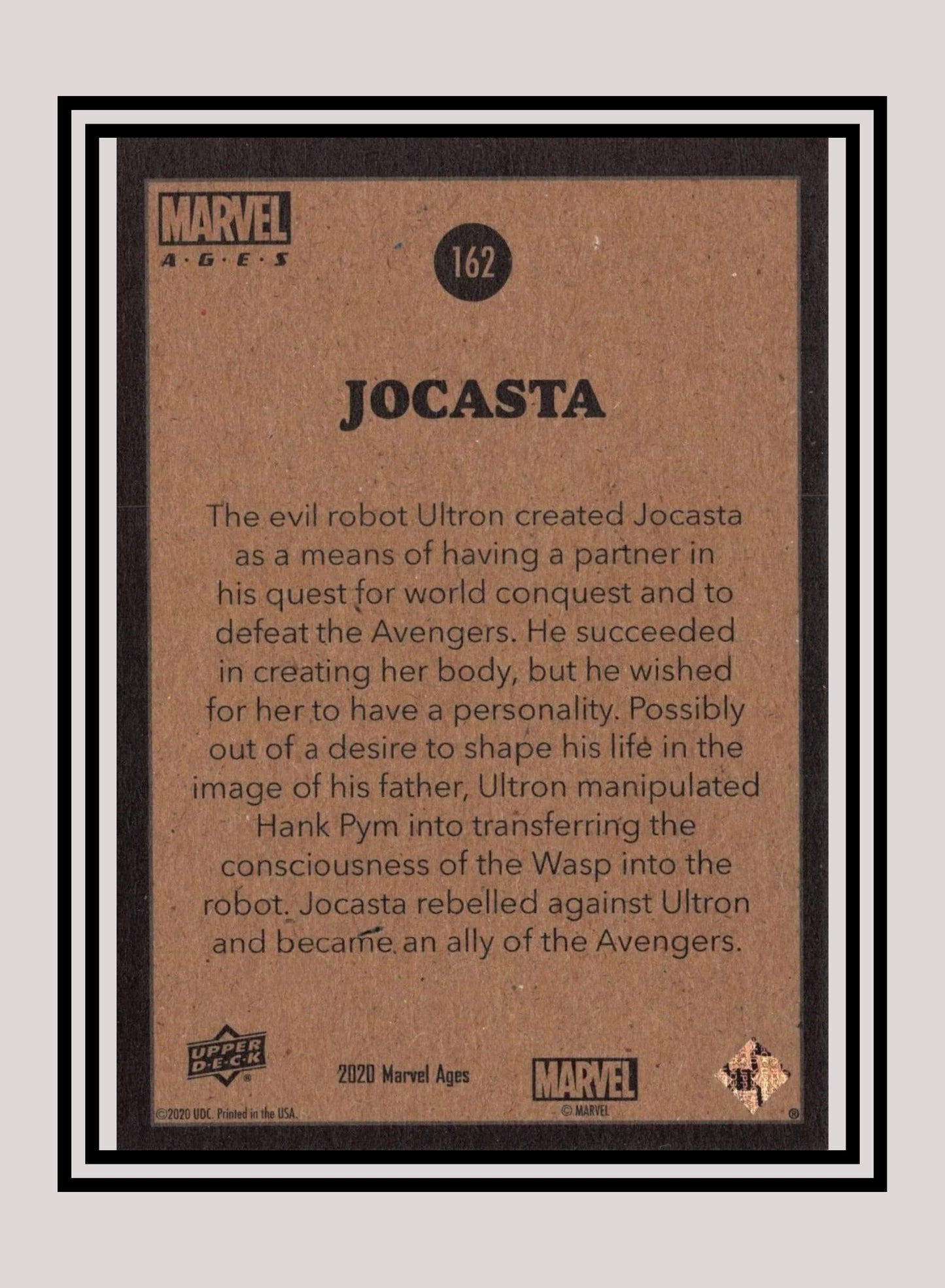 Marvel! 1x Jocasta - Base (#162 - 2020 Upper Deck Marvel Ages)