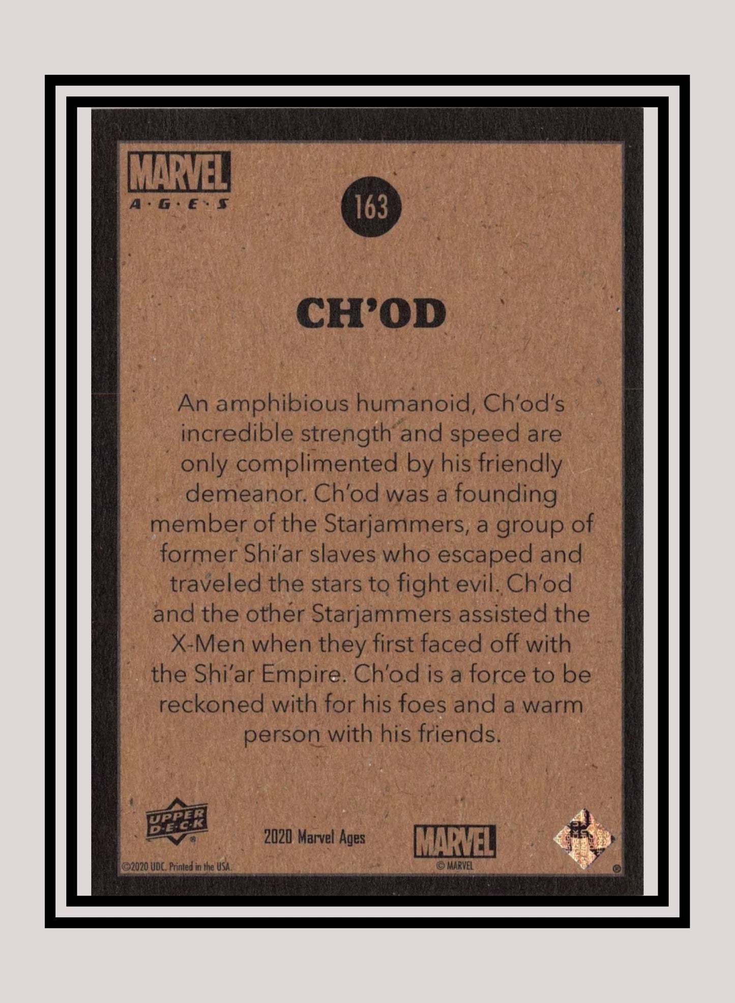 Marvel! 1x Ch'od - Base (#163 - 2020 Upper Deck Marvel Ages)