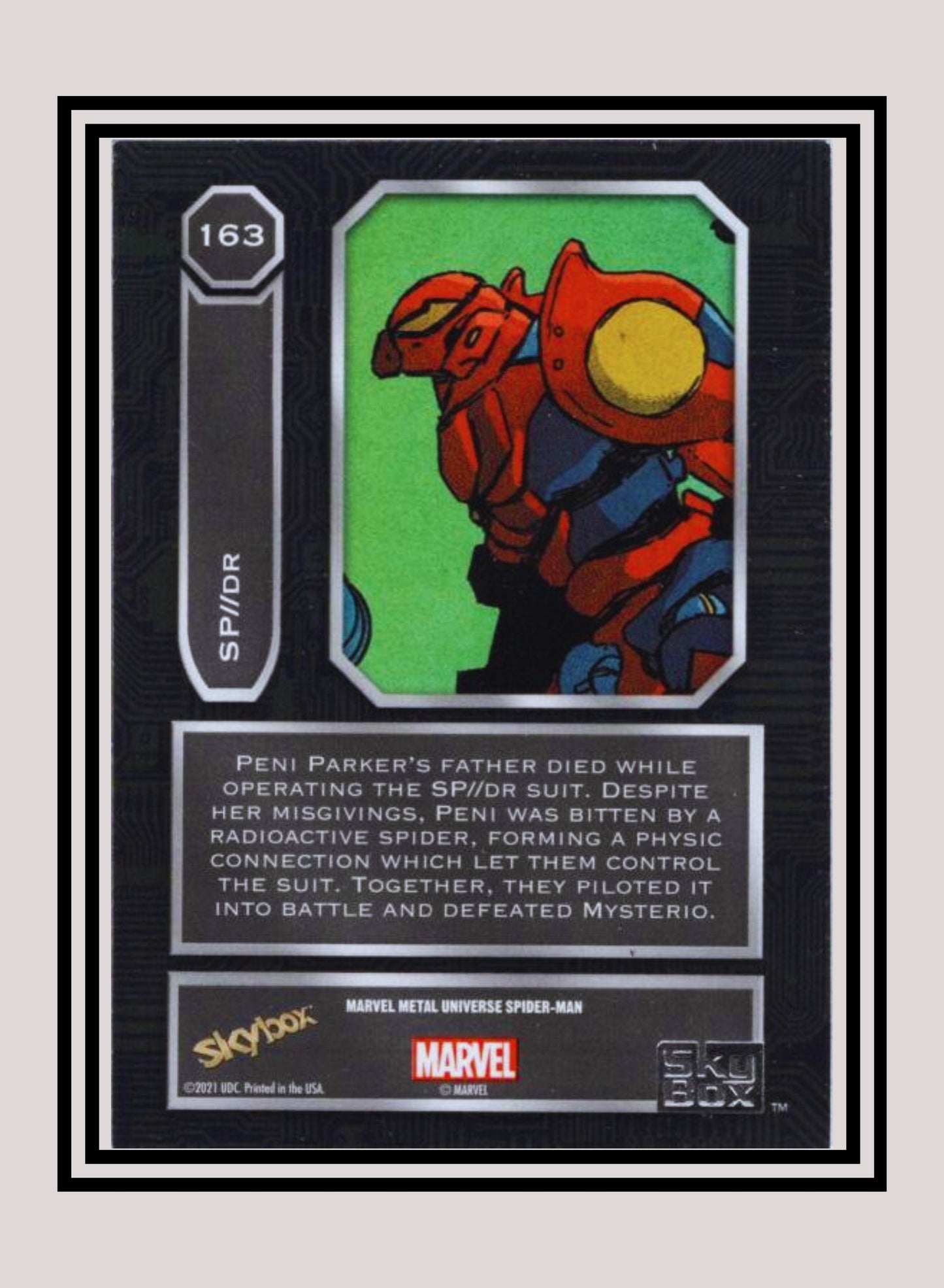 Marvel! 1x SP//dr - Base High Series (#163 - 2021 Upper Deck Spiderman Metal Universe)