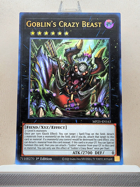 Yugioh! 1x Goblin's Crazy Beast (MP25 - Ultra Rare) 1st Edition