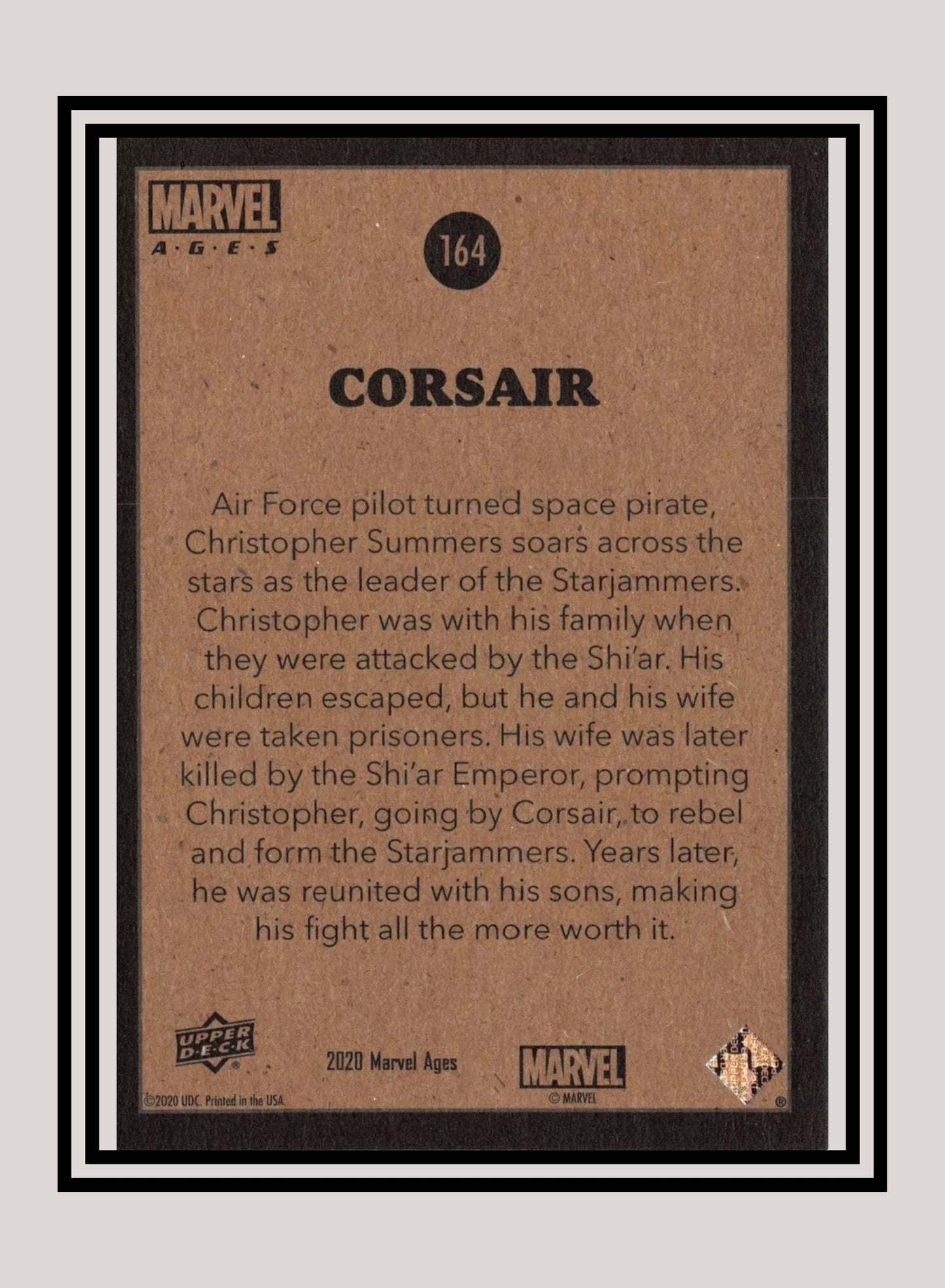 Marvel! 1x Corsair - Base (#164 - 2020 Upper Deck Marvel Ages)