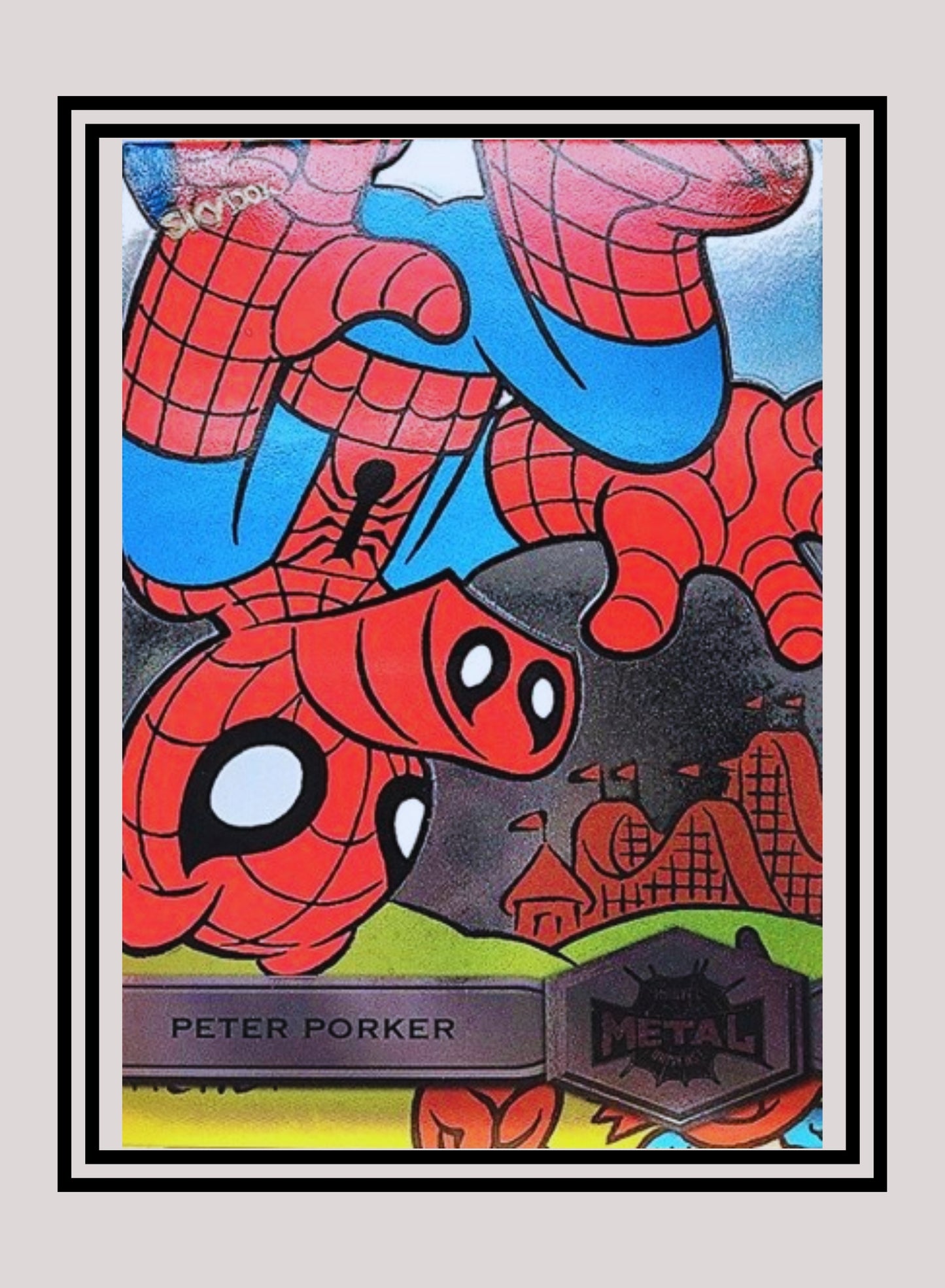 Marvel! 1x Peter Porker - Base High Series (#165 - 2021 Upper Deck Spiderman Metal Universe)