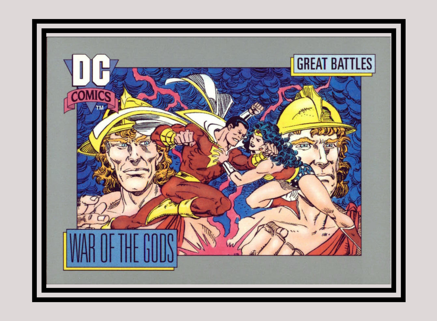 DC! 1x War of the Gods (Card A) - Base (#166 - 1991 Impel DC Cosmic Cards)