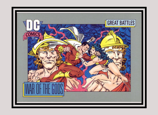 DC! 1x War of the Gods (Card A) - Base (#166 - 1991 Impel DC Cosmic Cards)