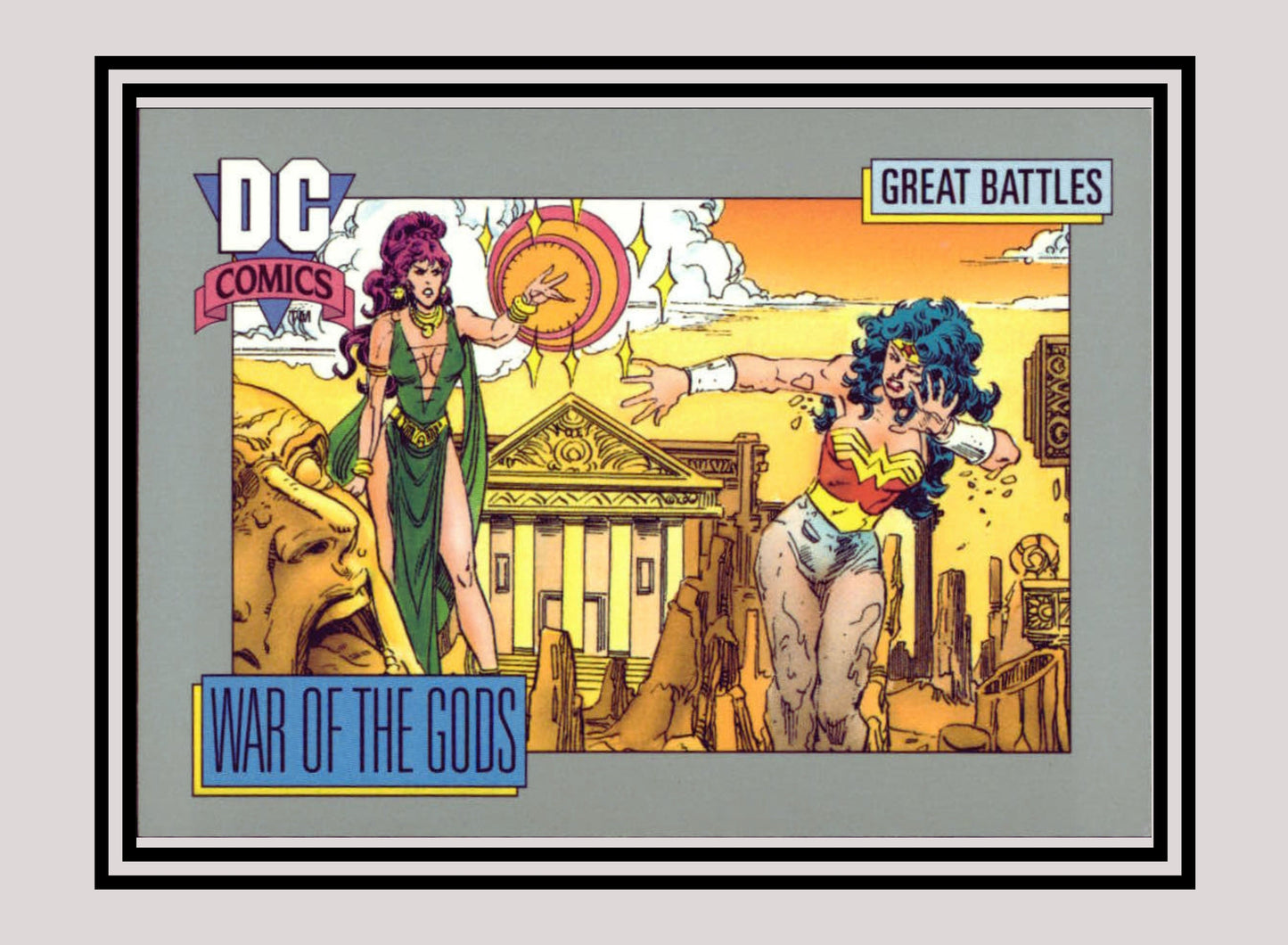 DC! 1x War of the Gods (Card B) - Base (#167 - 1991 Impel DC Cosmic Cards)