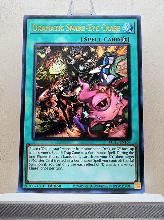 Yugioh! 1x Dramatic Snake-Eye Chase (MP25 - Ultra Rare) 1st Edition