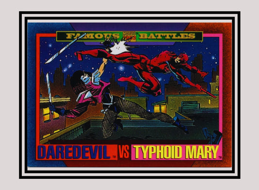 Marvel! 1x Daredevil vs Typhoid Mary - Base (#168 - 1993 Skybox Marvel Universe Series 4)