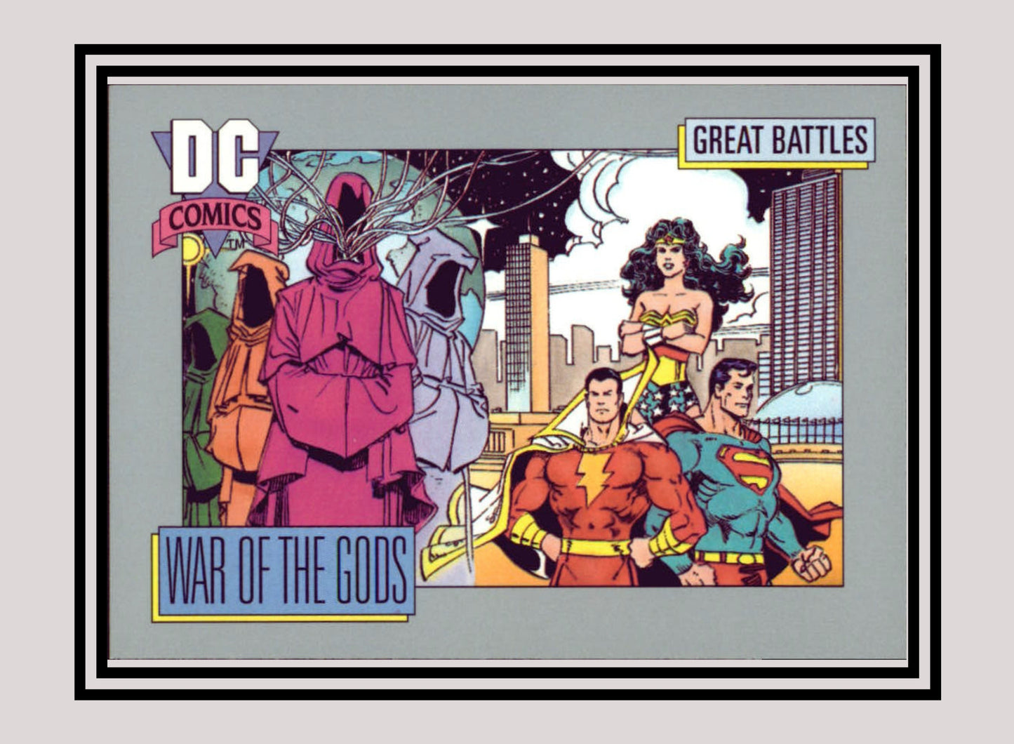 DC! 1x War of the Gods (Card C) - Base (#168 - 1991 Impel DC Cosmic Cards)