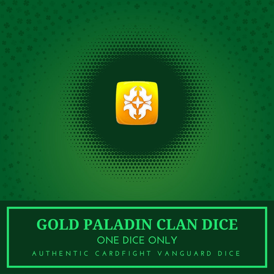 1x Gold Paladin Clan Dice - Cardfight!! Vanguard