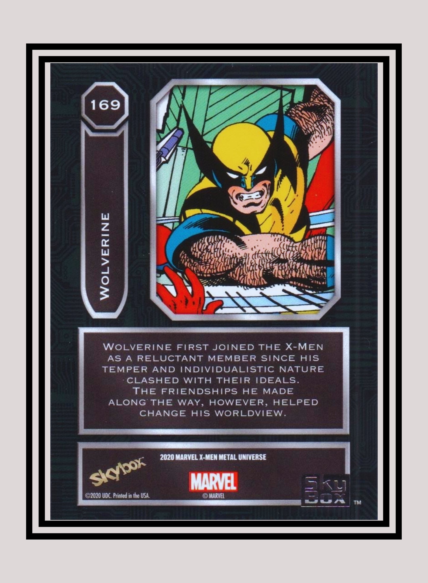 Marvel! 1x Wolverine - Base High Series (#169 - 2021 Upper Deck X-Men Metal Universe)