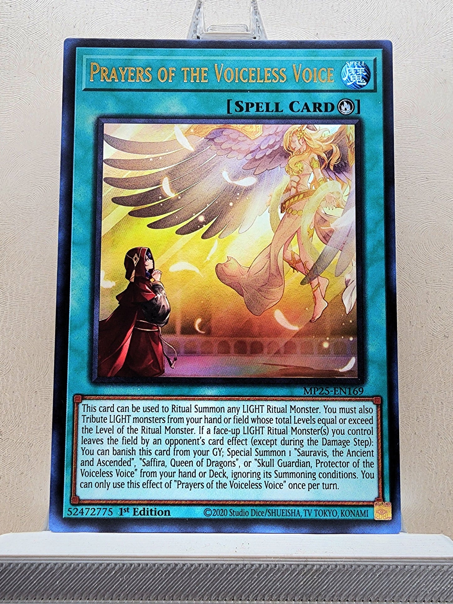 Yugioh! 1x Prayers of the Voiceless Voice (MP25 - Ultra Rare) 1st Edition