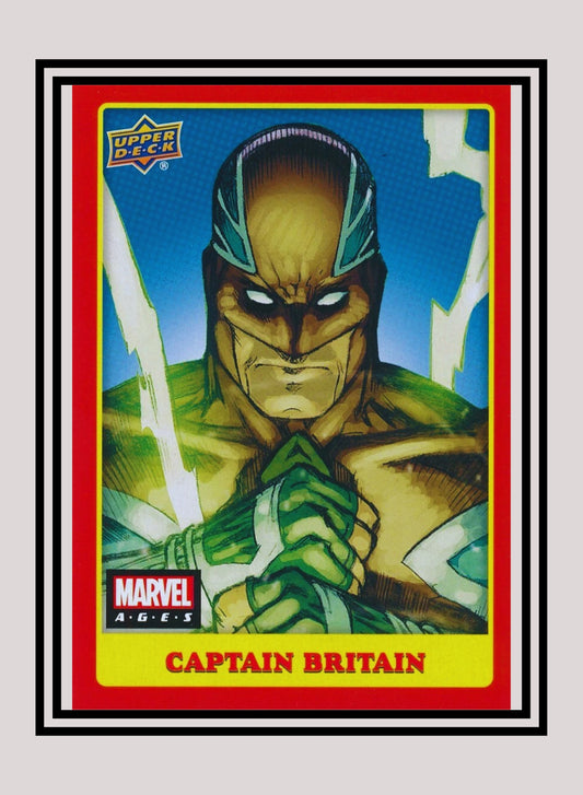 Marvel! 1x Captain Britain - Photo Variants (#169 - 2020 Upper Deck Marvel Ages)