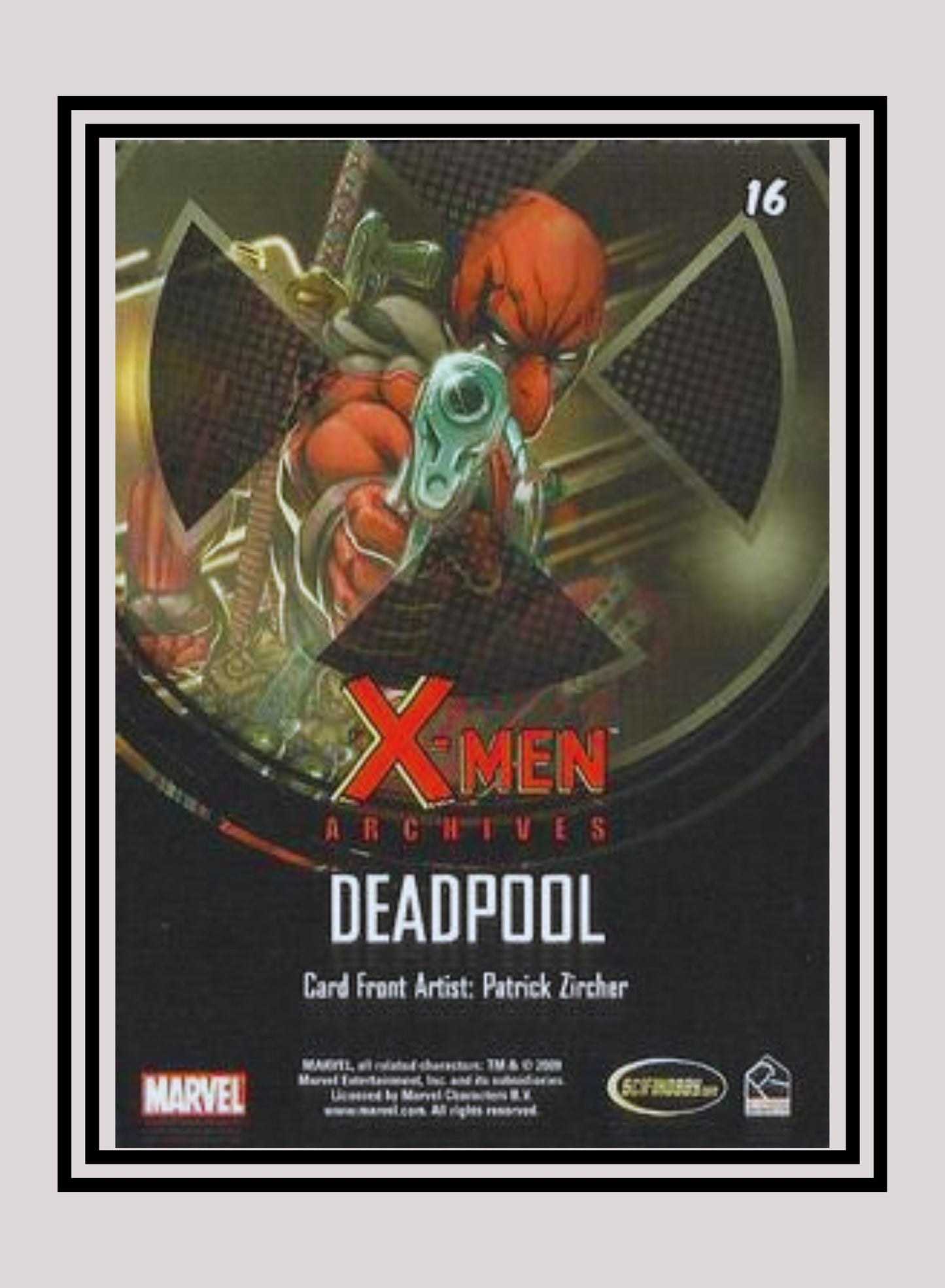 Marvel! 1x Deadpool - Base (#16 - 2009 Rittenhouse X-Men Archives)