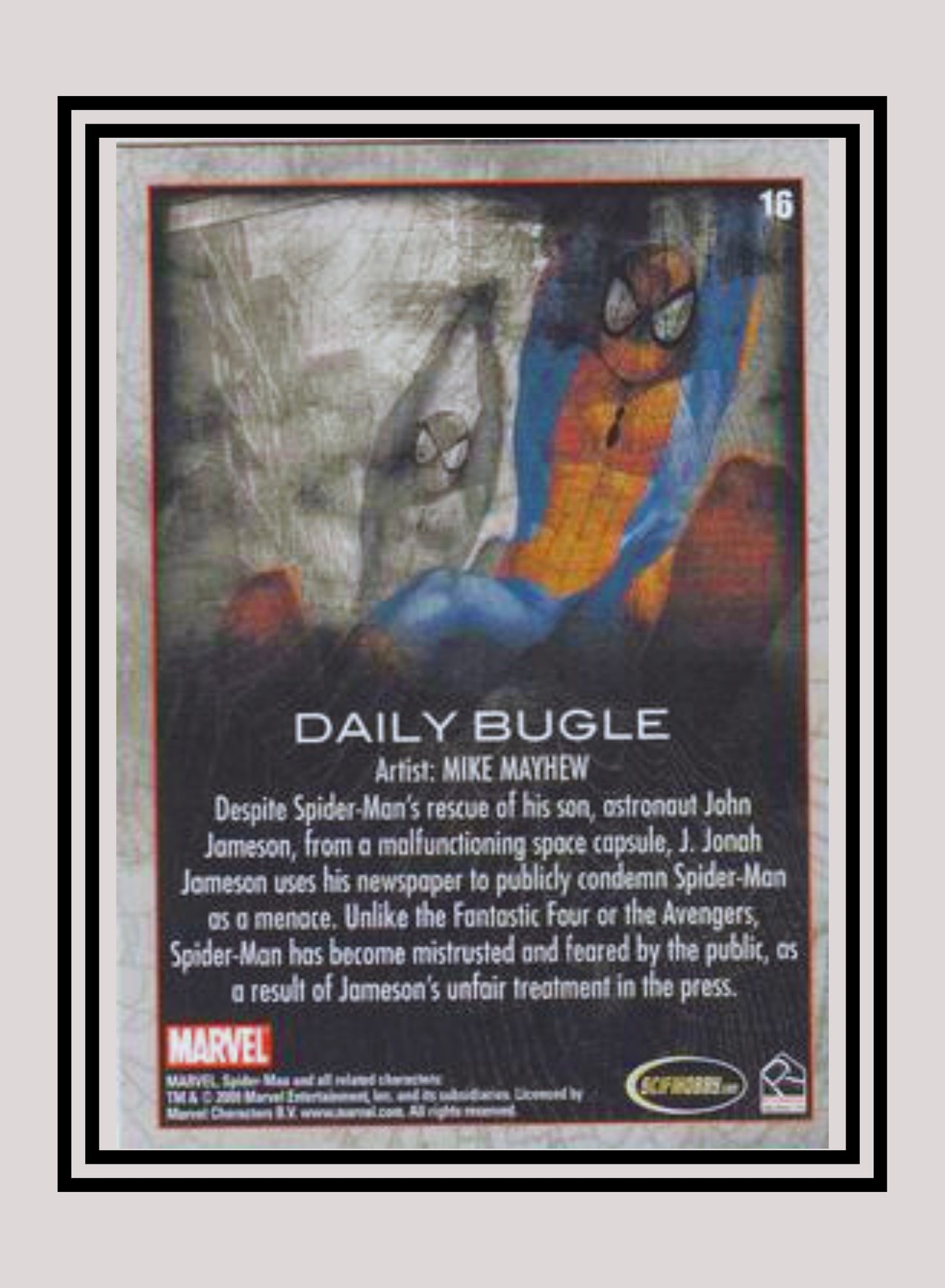 Marvel! 1x Daily Bugle - Base (#16 - 2009 Rittenhouse Spiderman Archives)