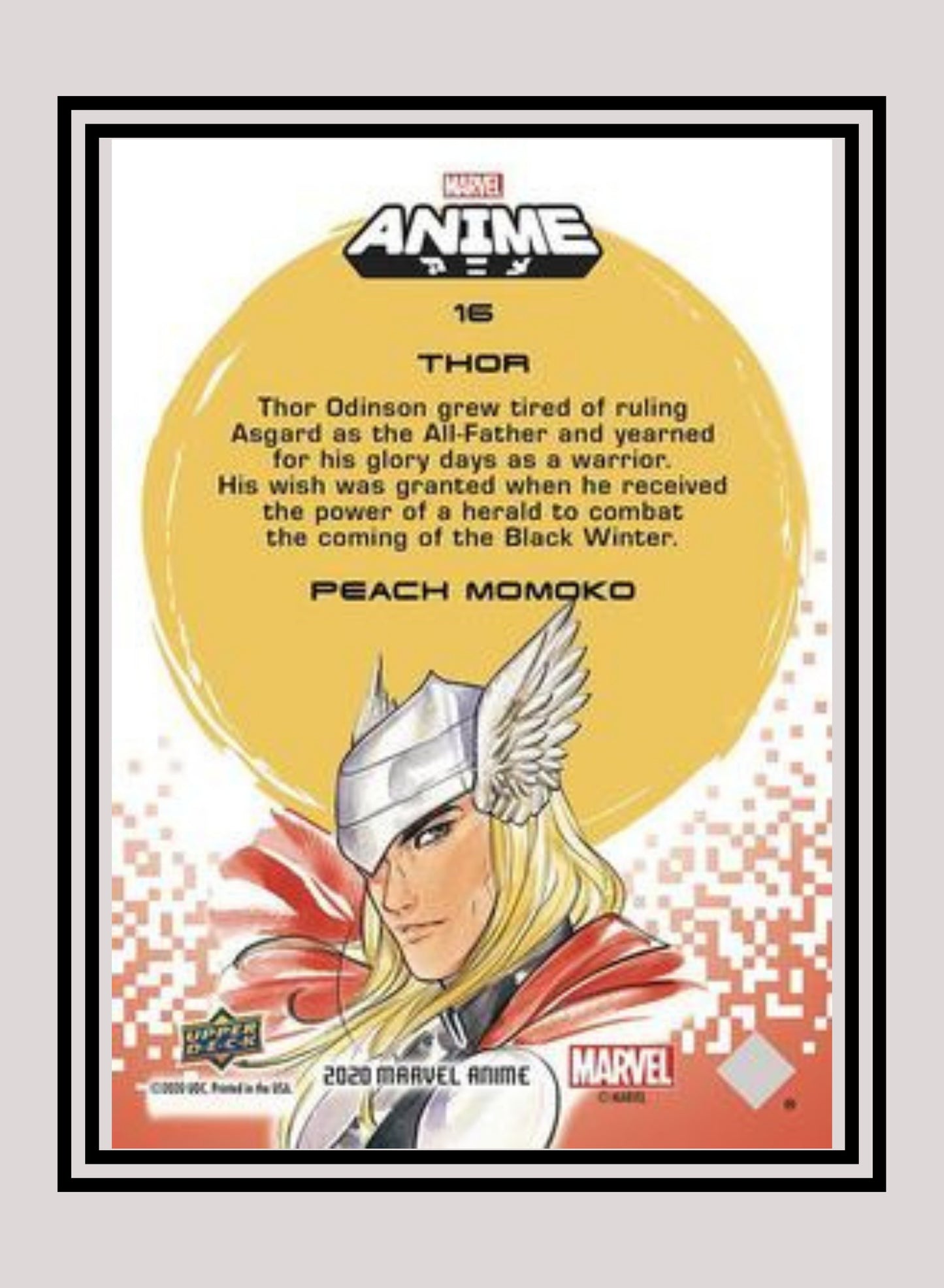 Marvel! 1x Thor - Base (#16 - 2020 Upper Deck Marvel Anime)