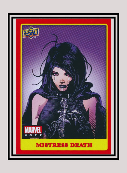Marvel! 1x Mistress Death - Photo Variants (#172 - 2020 Upper Deck Marvel Ages)