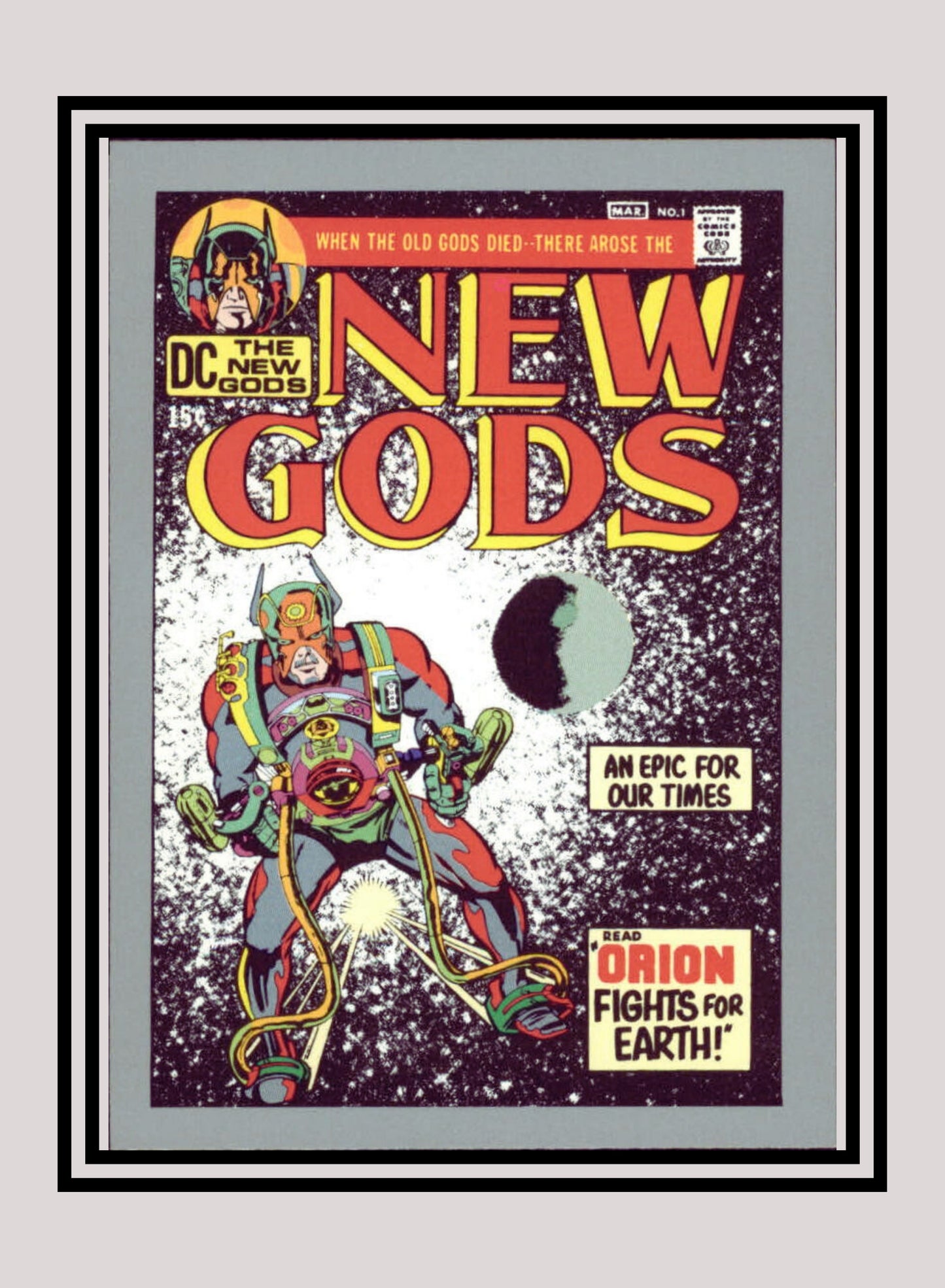 DC! 1x New Gods #1 - Base (#173 - 1991 Impel DC Cosmic Cards)