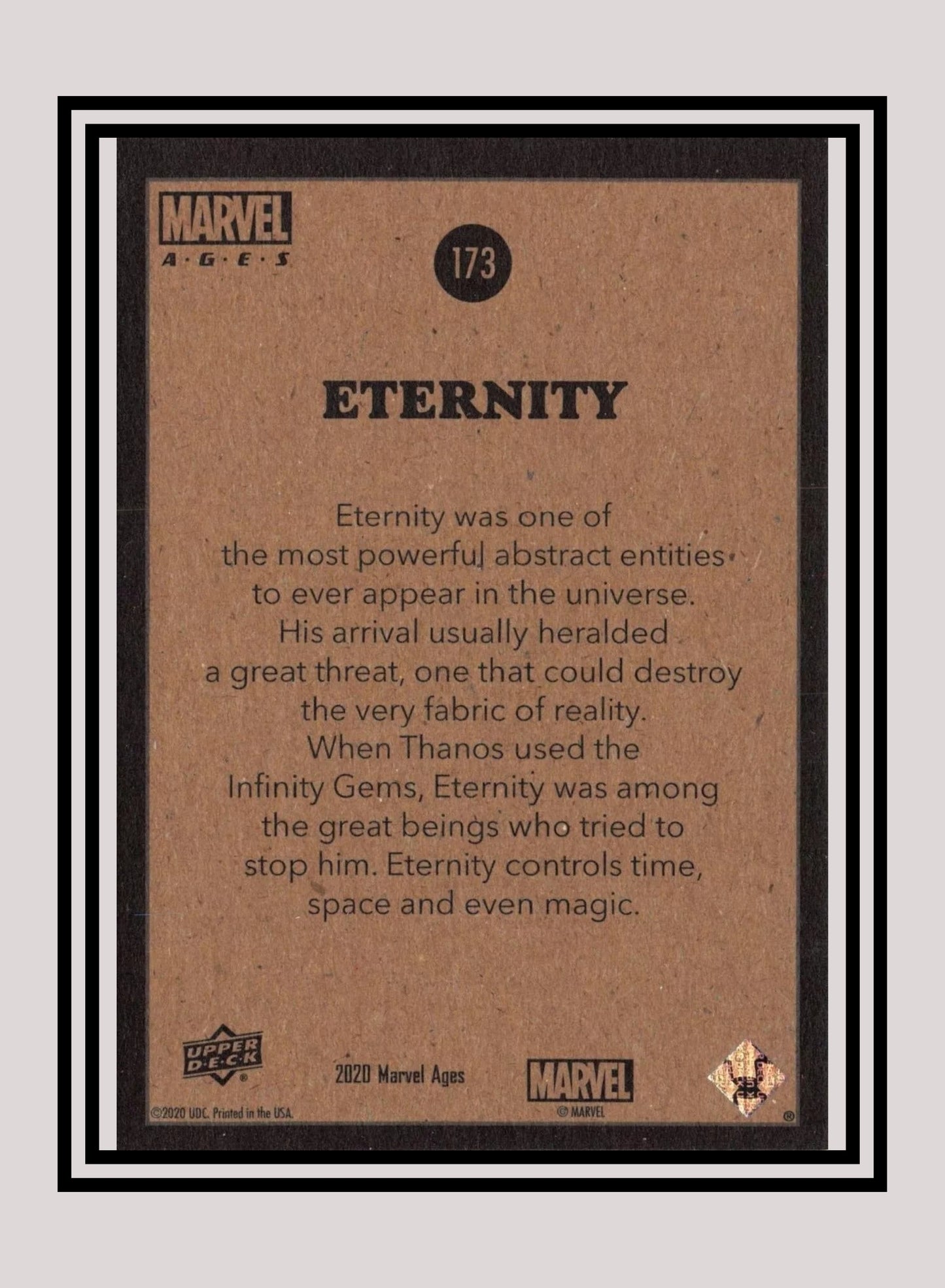 Marvel! 1x Eternity - Base (#173 - 2020 Upper Deck Marvel Ages)
