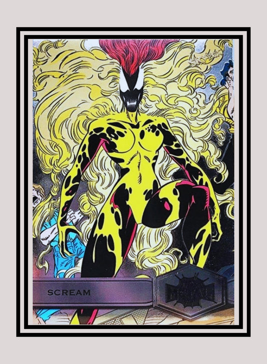 Marvel! 1x Scream - Base High Series (#174 - 2021 Upper Deck Spiderman Metal Universe)