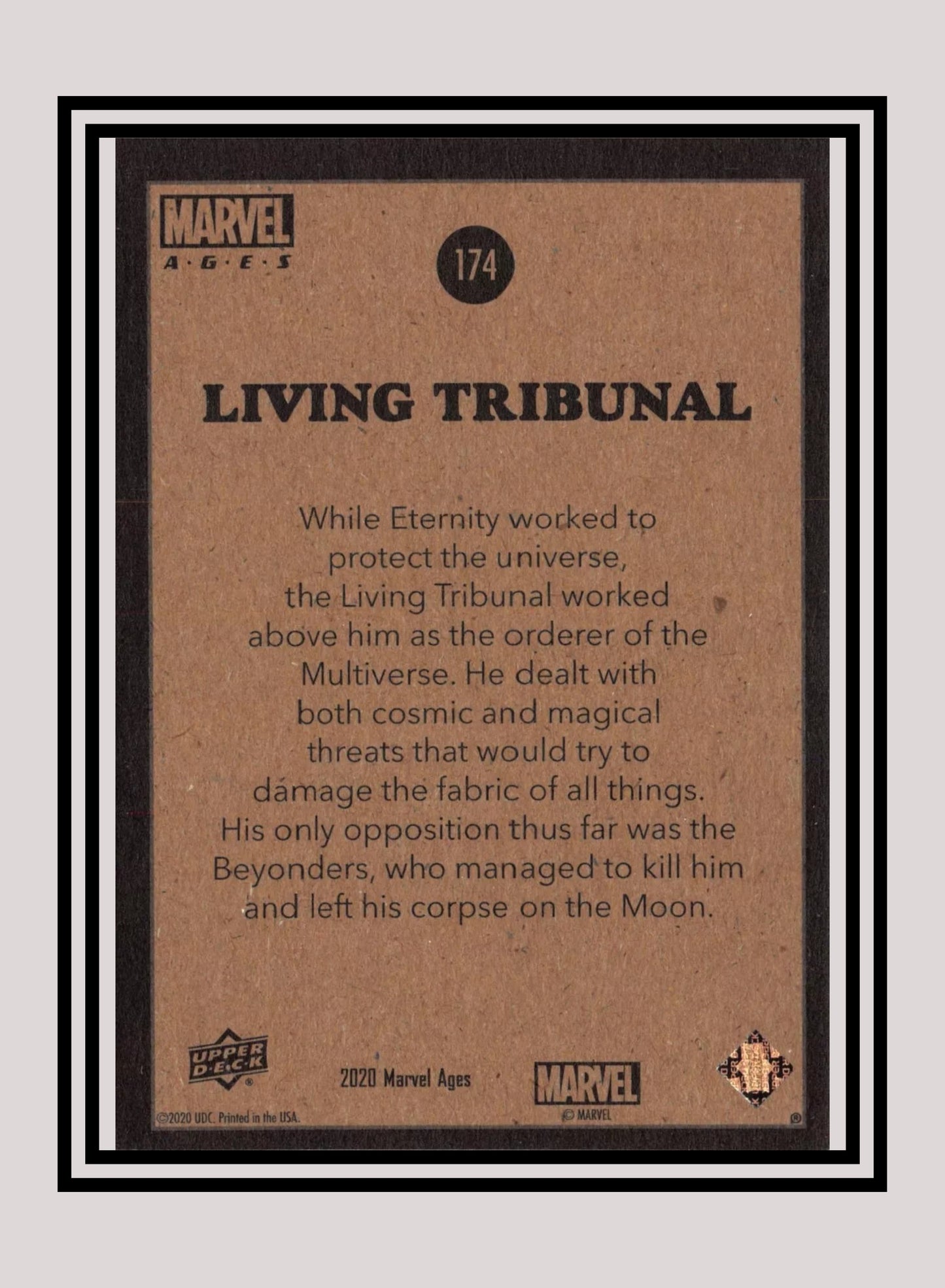 Marvel! 1x Living Tribunal - Base (#174 - 2020 Upper Deck Marvel Ages)
