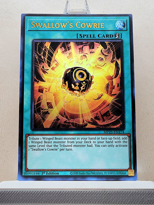 Yugioh! 1x Swallow's Cowrie (MP25 - Ultra Rare) 1st Edition